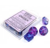 Ten d10s Nocturnal w/blue Nebula Dice Set - CHX27357